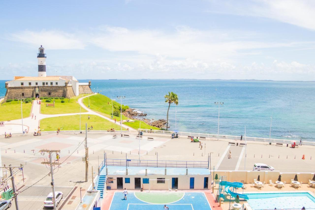 Apartamento No Farol Da Barra. Vista Deslumbrante Para O Mar! No Circuito Do Carnaval. Ao Lado Do Porto Da Barra ! Сальвадор Экстерьер фото